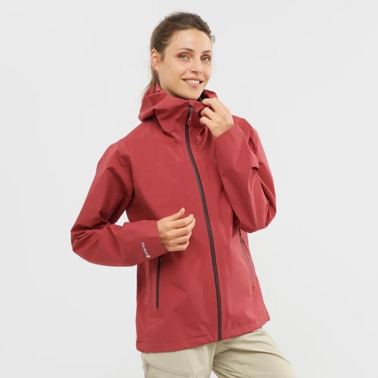 Chaquetas Shell Salomon Outline GTX 2.5L Mujer Rojos | MX XJRS308